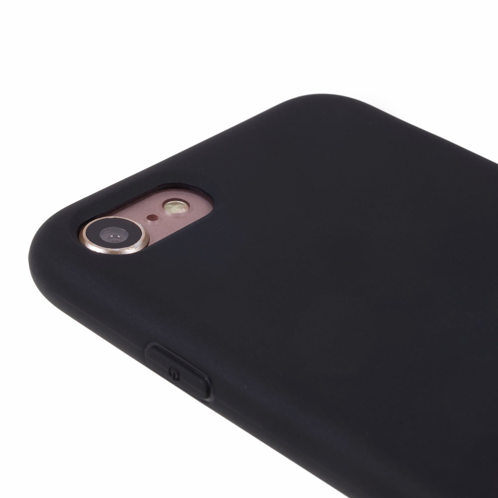 Uniqkart for iPhone 7 / 8 / SE (2020) / SE (2022) Candy Color Matte Phone Case Anti-scratch TPU Cover - Black Uniqkart for iPhone 7 / 8 / SE (2020) / SE (2022) Candy Color Matte Phone Case Anti-scratch TPU Cover - Black